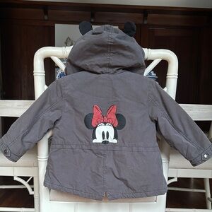 Zara Disney Hooded Jacket Minnie Mouse